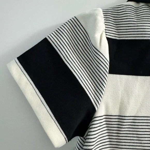 Girls NWT Casual Polo Style Striped Collared Dress with Cactus Patch Size 8-10 - Picture 6 of 16